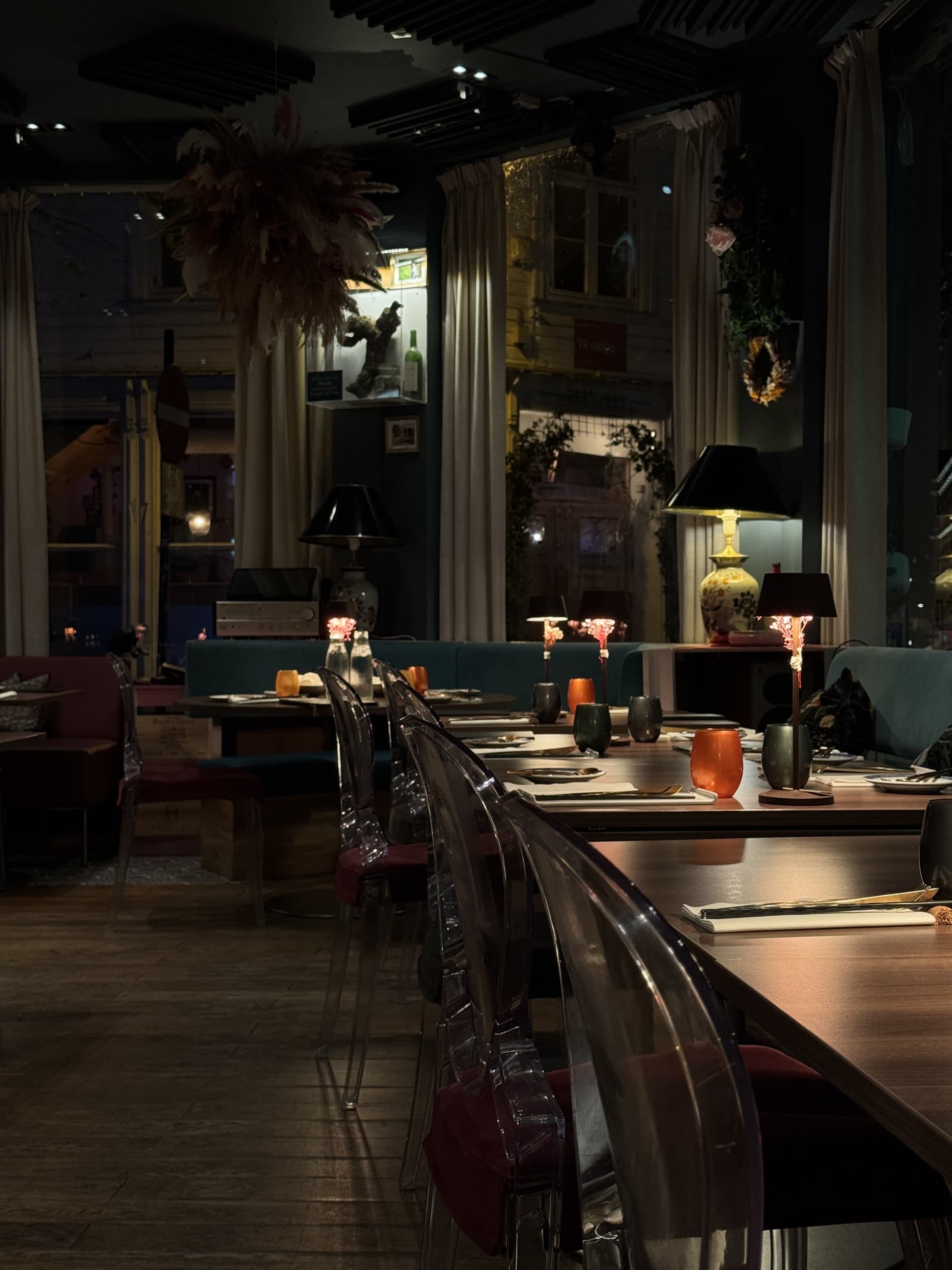 Interior of LAI restaurant